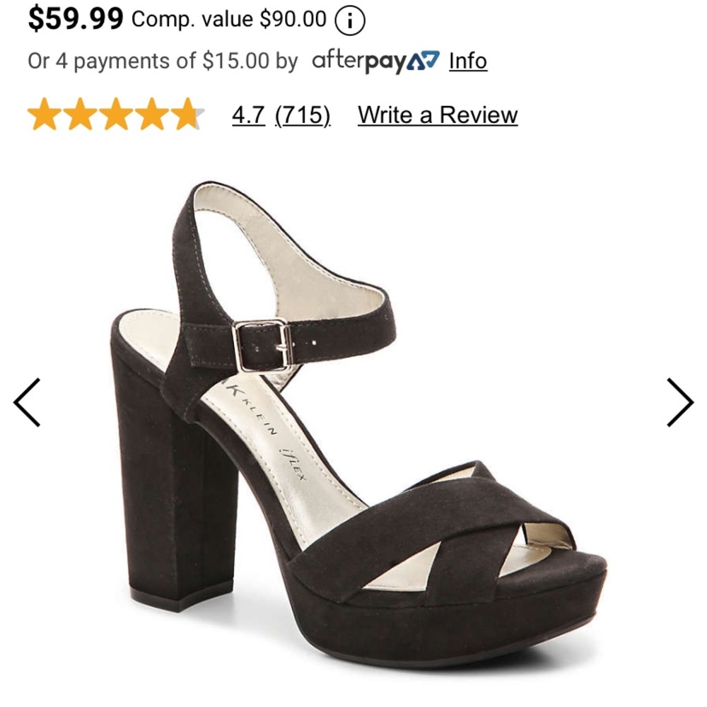 Platform Black Sandals